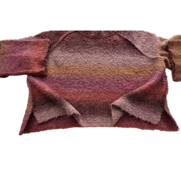 Natural Life Sweater Womens XL Multicolor Long Sleeves Ombre Fuzzy Pink - Picture 3 of 12